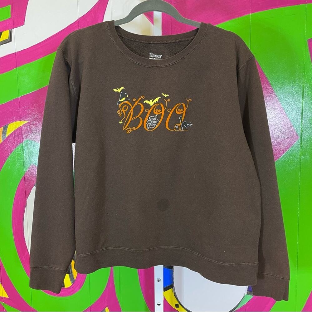 Hanes Soft Sweats, Boo Halloween Sweatshirt. Size XL. Good used condition!
